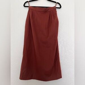 Vintage Balmain Ivoire Wool Skirt w/ Sample Tag